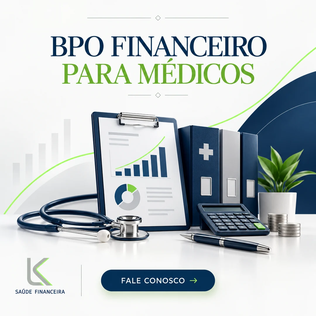 Arte do serviço BPO Financeiro para Médicos